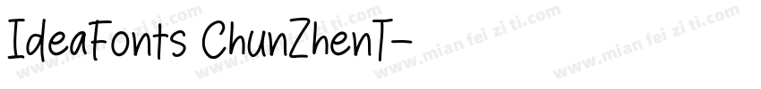 IdeaFonts ChunZhenT字体转换
